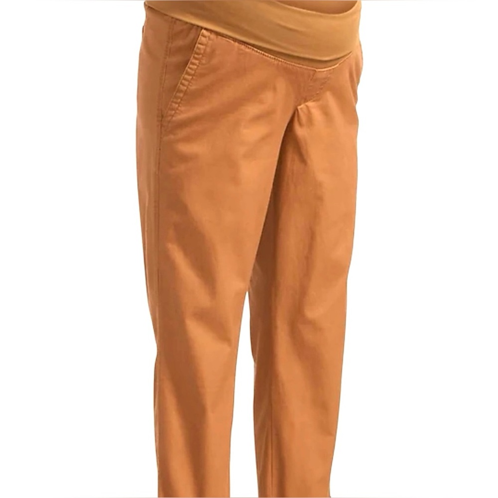 Old Navy Maternity Rollover-Waist OGC Camel Chino Pants Plus Size XXL